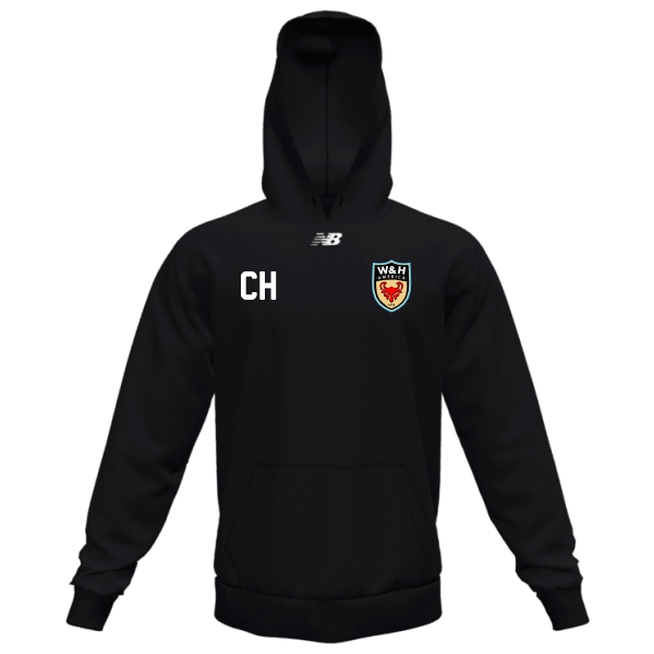 W&H America New Balance Fleece Hoody - Black/White WHA-TMMT502TBK