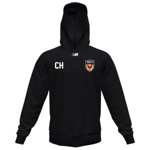 W&H America New Balance Fleece Hoody - Black/White WHA-TMMT502TBK