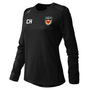 W&H America New Balance Women's Tech Long Sleeve Jersey - Black/White WHA-TMWT501TBK